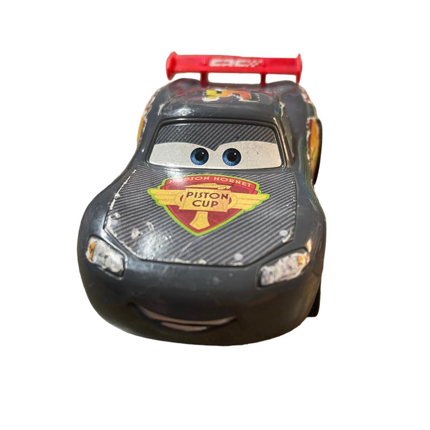 Disney Pixar Lightening McQueen Charcoal Pullback Racer in GUC