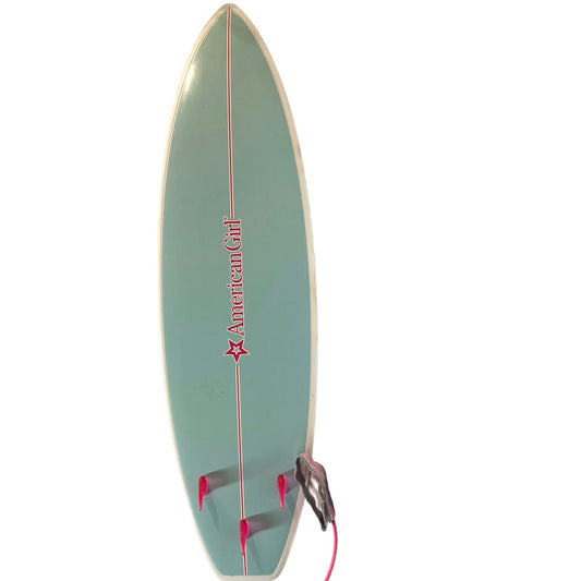 Tina Hart 18" American Girl Surfboard with Leash, Retired in Great Preowned Condition