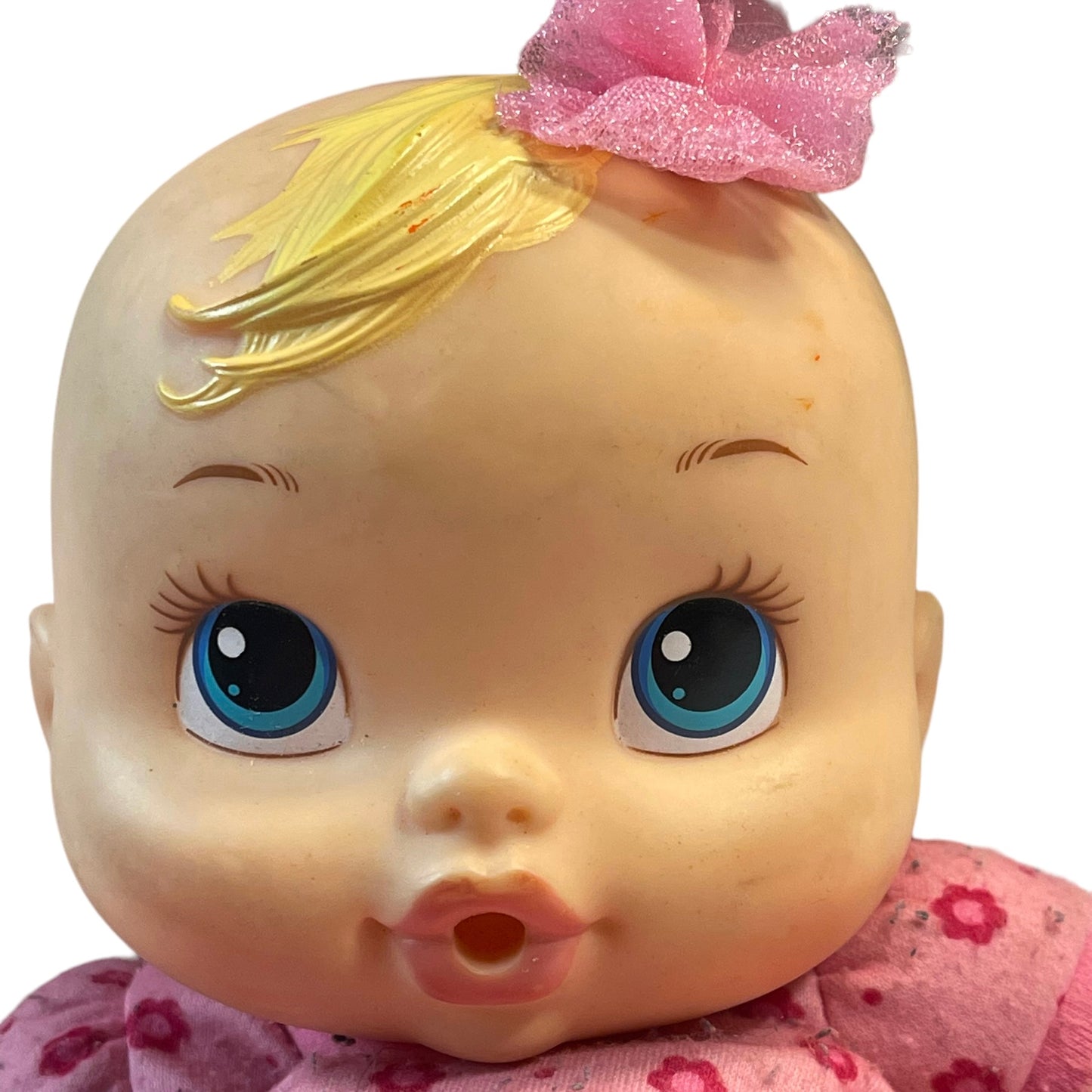 2012 Hasbro Thumb Sucking Baby Alive Luv 'N Snuggle Blond Hair/Blue Eyed