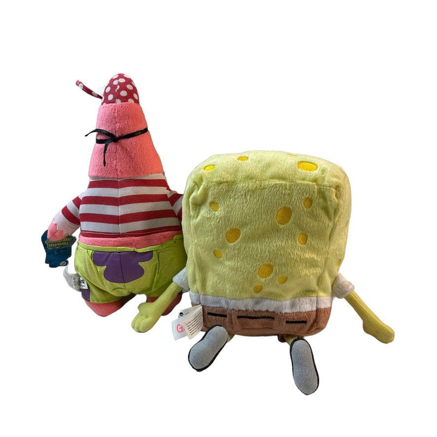 Sponge Bob Square Pants & Vintage Pirate Patrick by Nanco/Ganz  2004 Nickelodeon