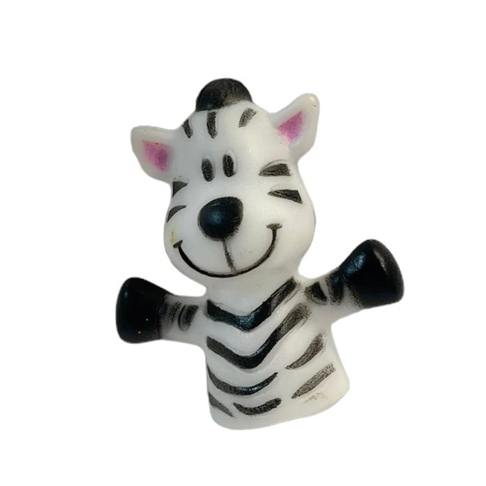 Set of 5 Rubber/Vinyl  Zoo Finger Puppets