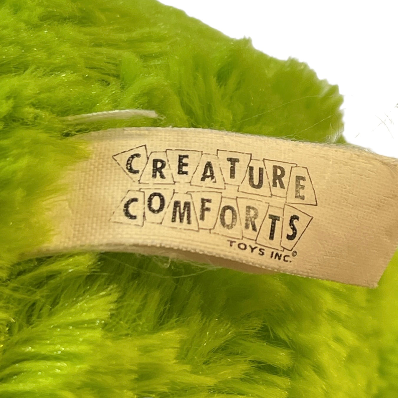 Ultra Soft Creature Comforts Mama & Baby Frogs Lime Green with Embroidered Eyes