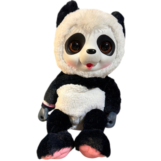 Jakks Pacific Animal Babies Nursery Crunchy Munchy Baby Panda Plush Interactive Toy in GUCV