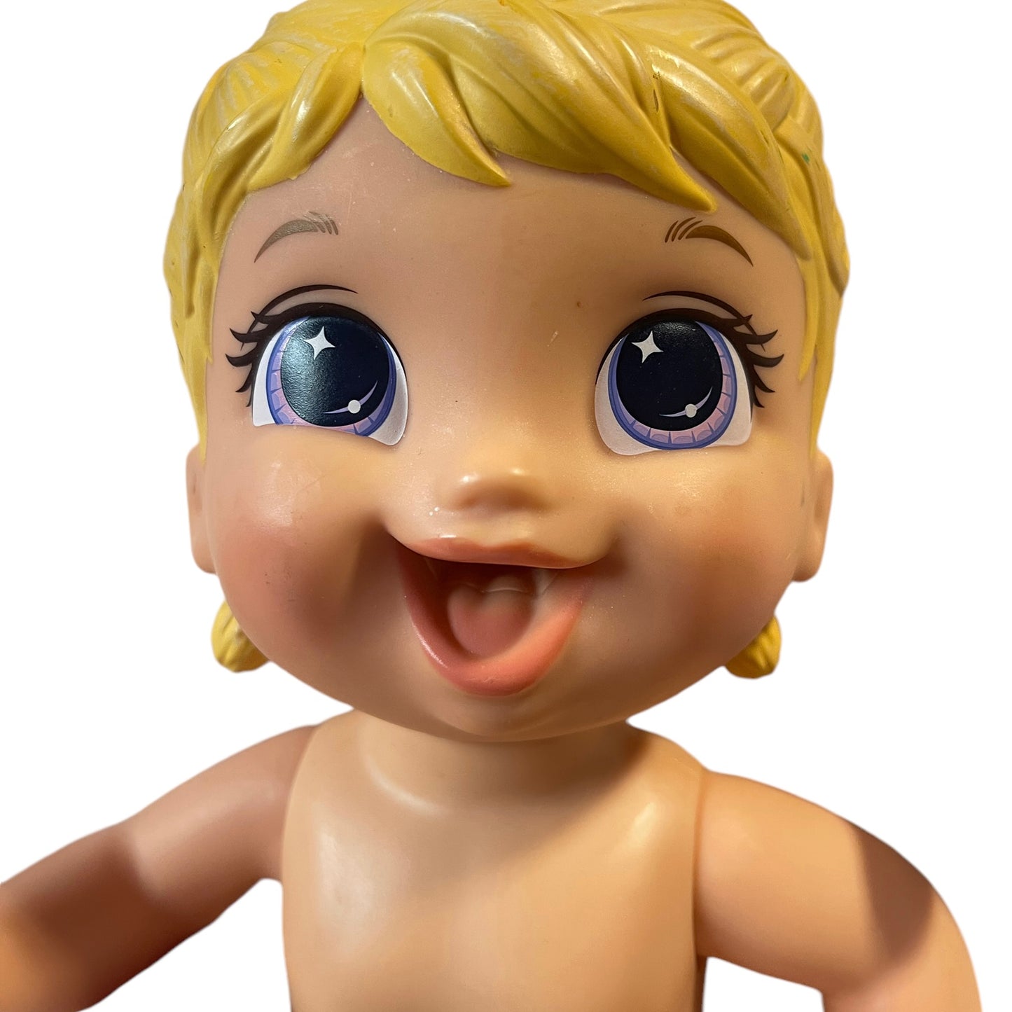 Baby Alive, 12" Interactive Hasbro Party Blond French Braided Moulded Hair, Drinks & Wets!