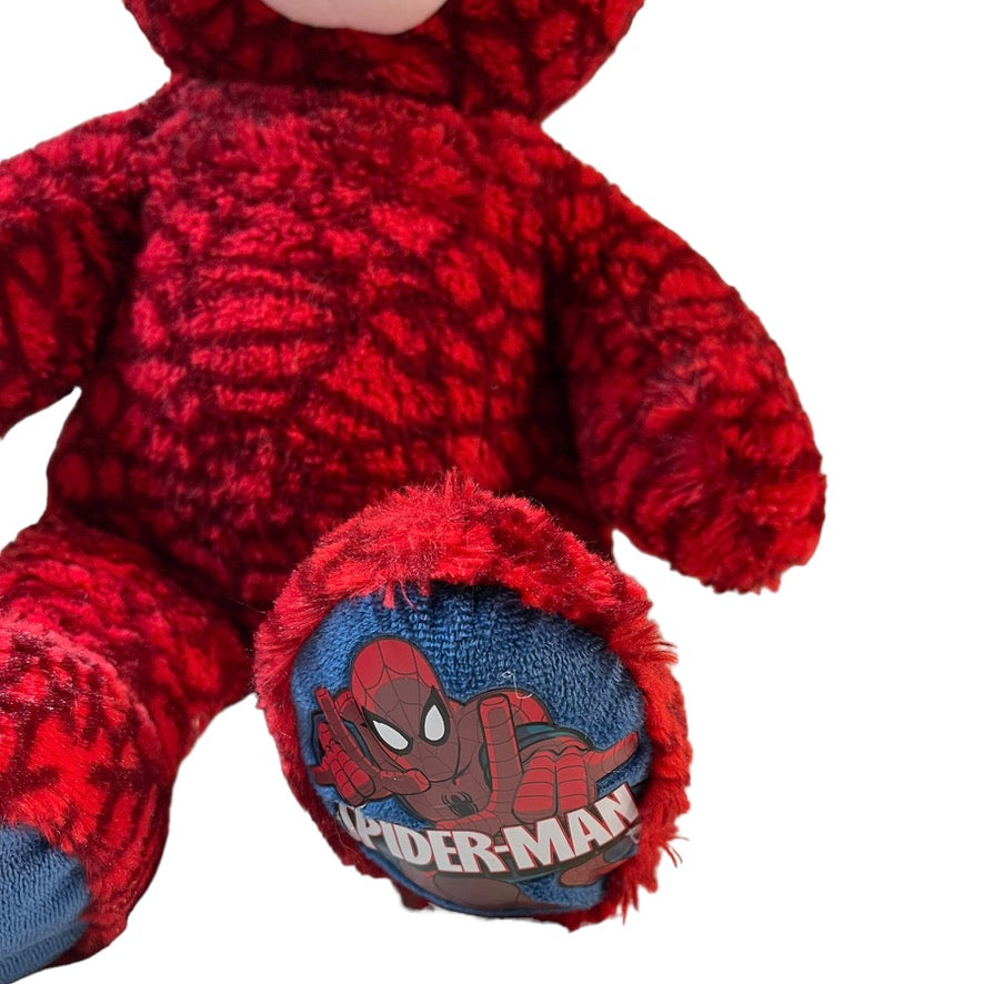 Spiderman Build-A- Bear 17" All Over Web Pattern with Crest on Foot. NT