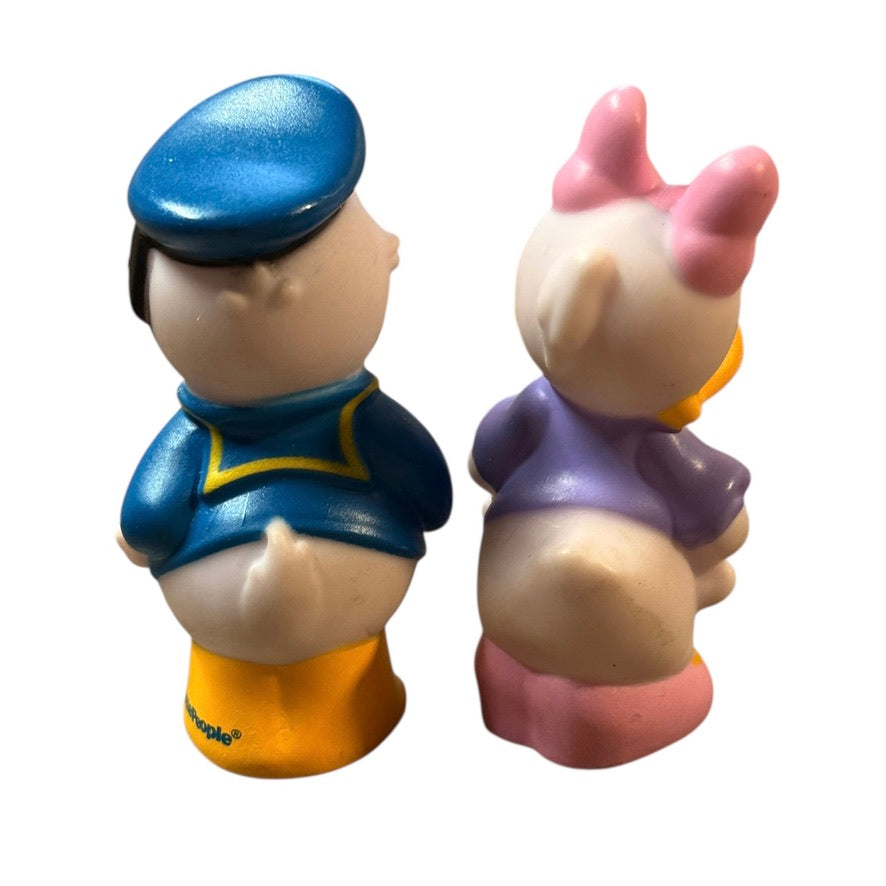 Little People Disney Donald and Daisy Duck Figures From Fisher Price Mattel, 2014 in GUC