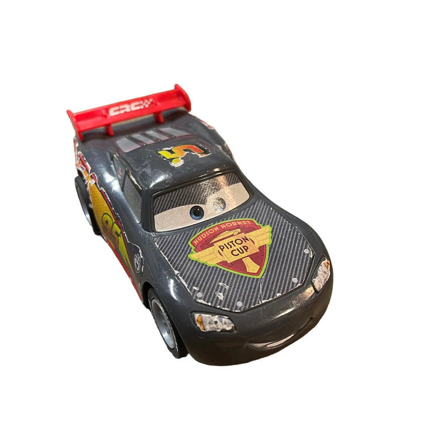 Disney Pixar Lightening McQueen Charcoal Pullback Racer in GUC