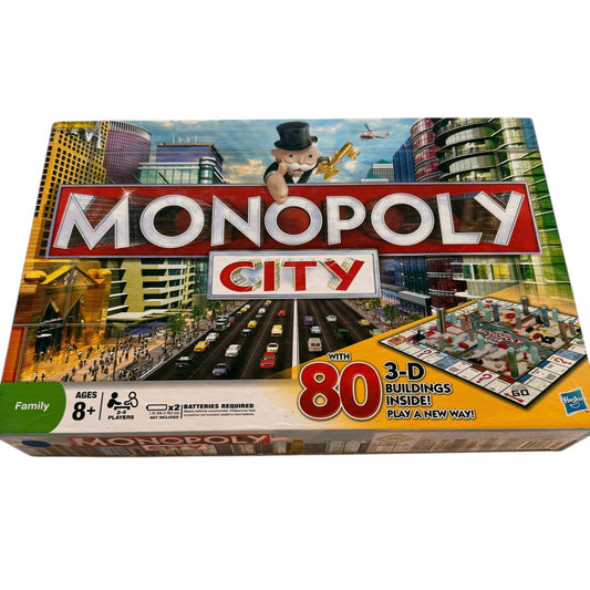 Monopoly City, An Electronic Board Game from Hasbro, in Very Good Preowned Condition