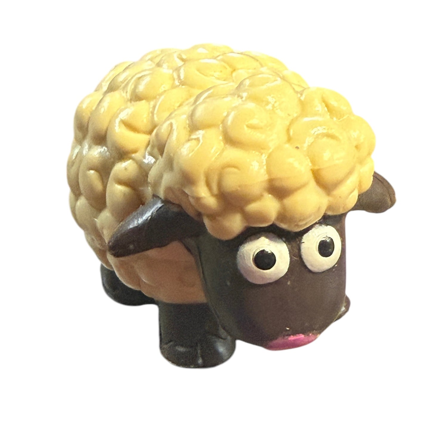 Shaun the Sheep, Wallace & Gromit Vinyl Toy  Action Figure Cream and Brown 1.5" Tall in GUC