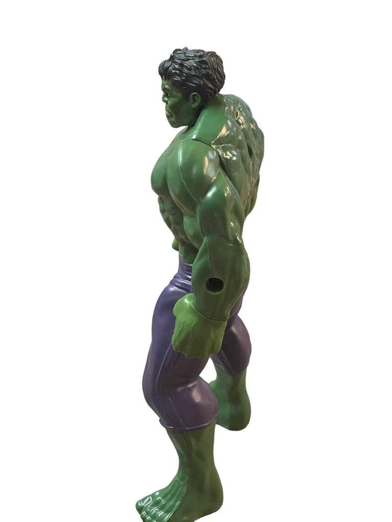 Hasbro Marvel 9.5" Incredible Hulk Plastic Figurine with Moveable Arms in GUC