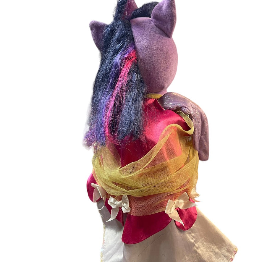 Build-a-Bear Twilight Sparkle My Little Pony Unicorn 16" with Cape in GUC No Crown