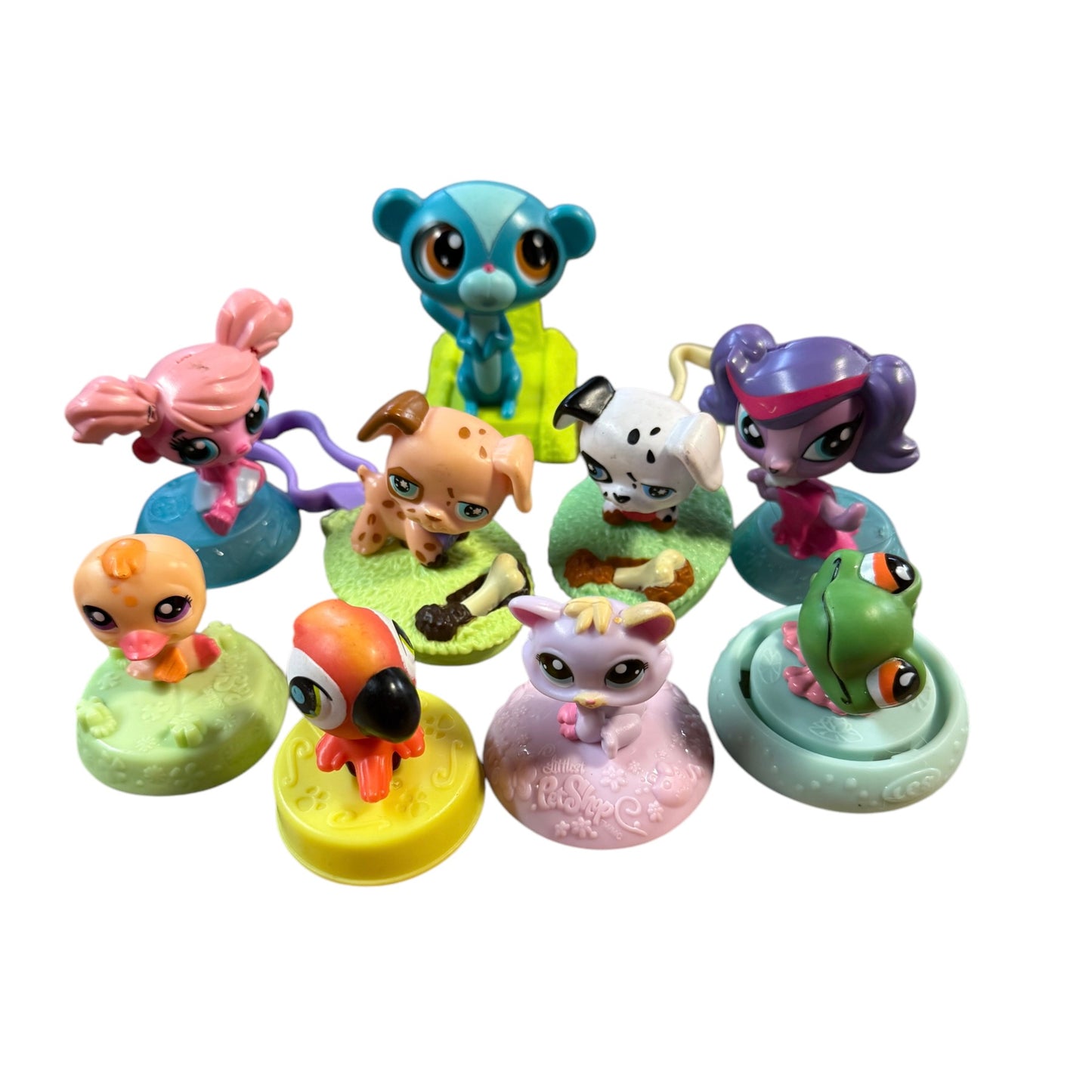 Littlest Pet Shop Mixed Lot of 11 Hasbro Happy Meal Toys in Excellent Preowned Condition. So Sweet!