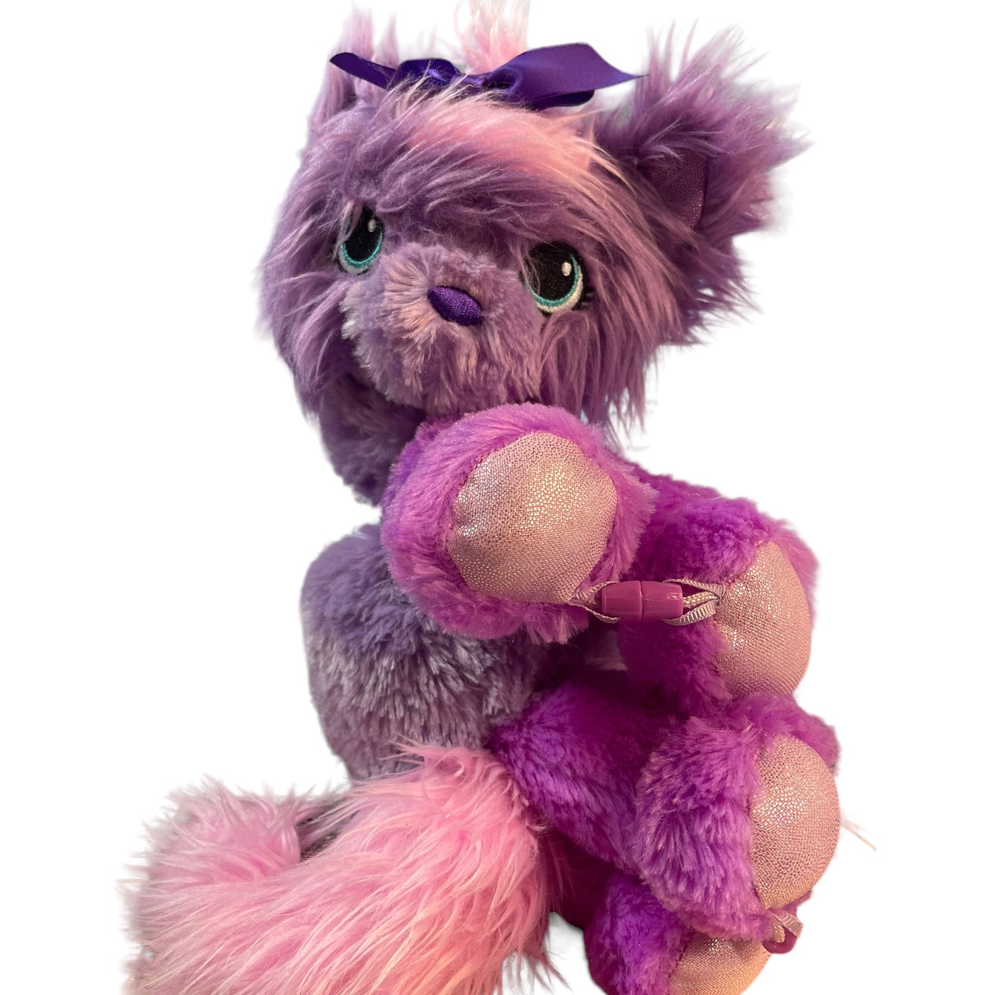 Twisty Petz Series 3 Cuddlez Purple Puppy Plush Stuffed Animal, Green Glass Eyes