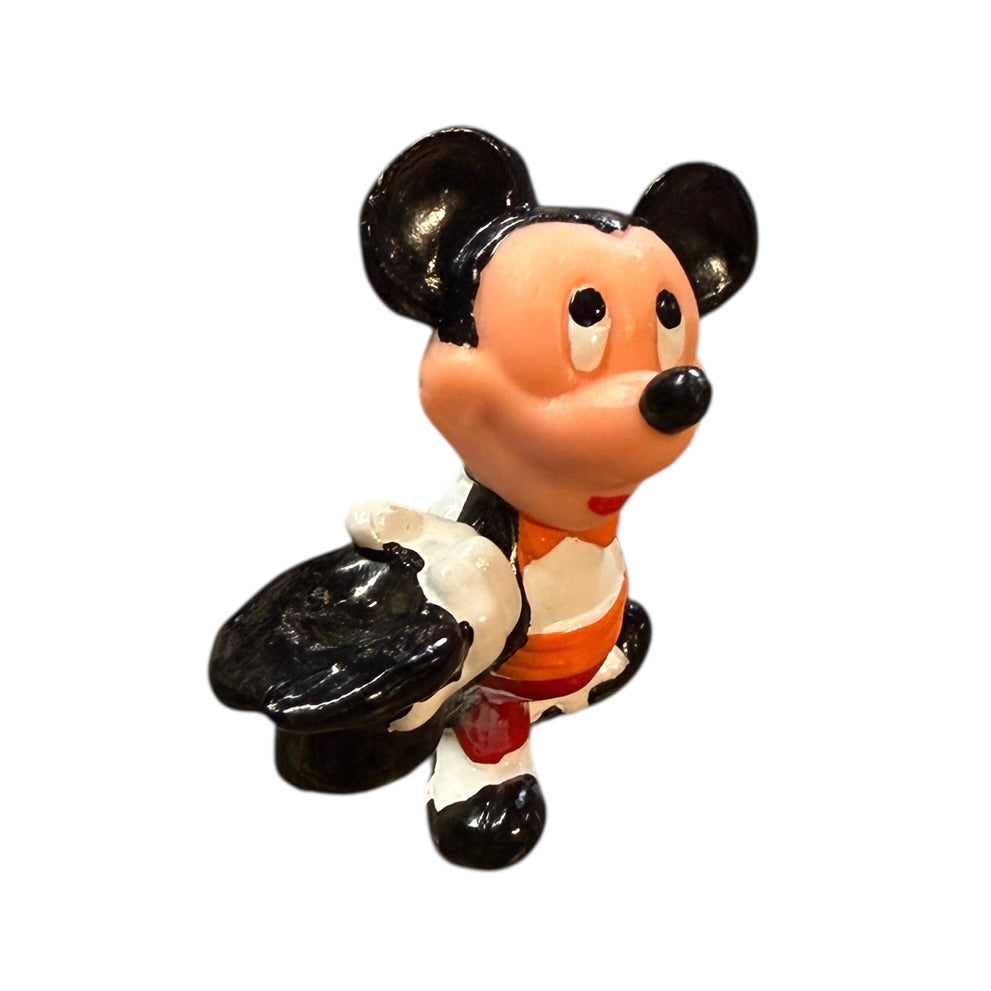 Vintage Disney Mickey & Minnie Action Figures PVC Toys or Cake Topper Miniatures in GUC