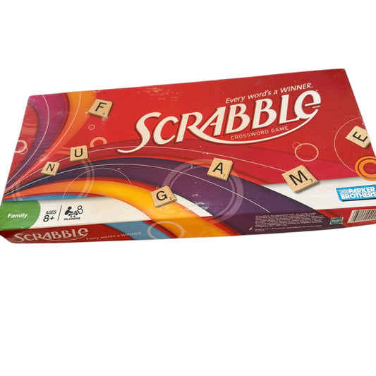 Hasbro Scrabble, Parker Bros Crossword Game, Preowned and Complete, in Good Condition!