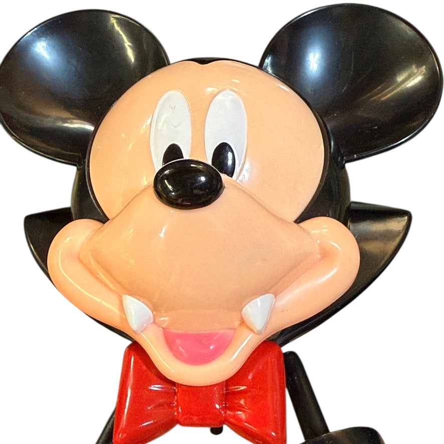 Preowned Disney Vampire Mickey Mouse Jack-o-Lantern Pumpkin Push-In Decoration 5 Pieces