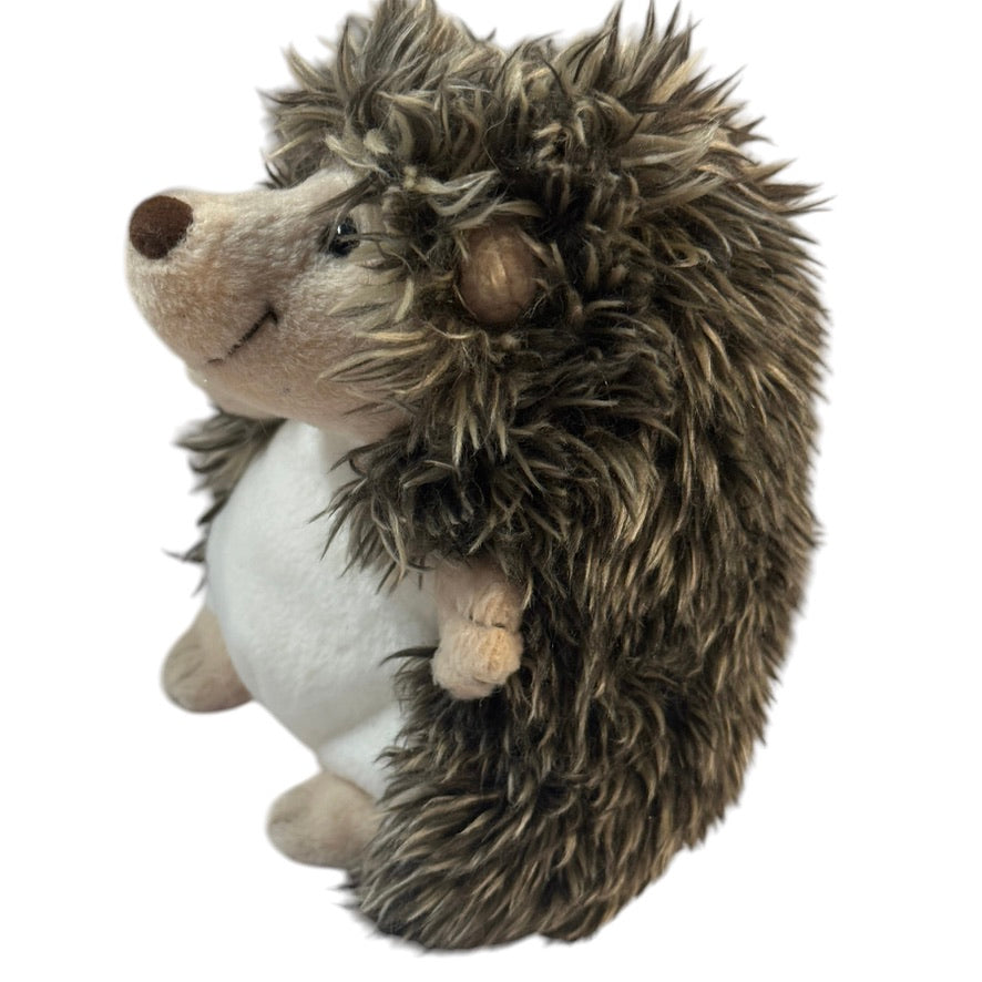 Adorable 5.5" TY Hedgehog,'Prickles', Streaked Coat & Appropriately Beady Black Eyes in EUC