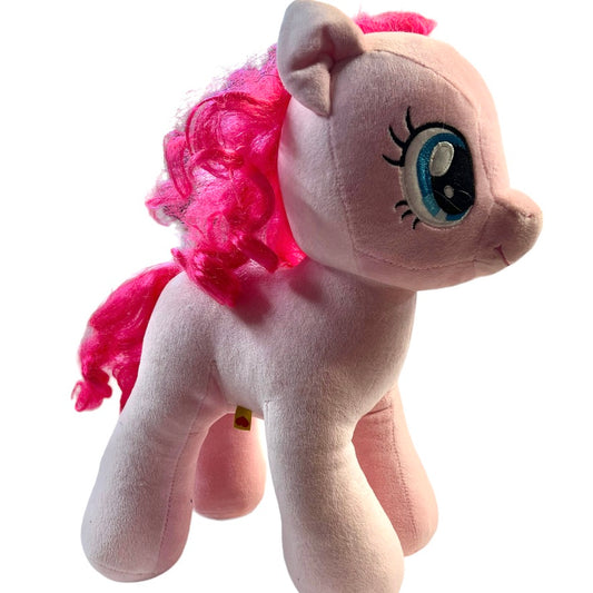 Pink Build-A-Bear My Little Pony Pinkie Pie Stuffed Animal Plush 15" Balloons, Pink Curly Hair