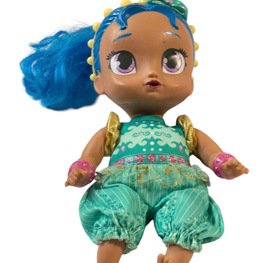 Shimmer & Shine! 2 11" Genie Dolls in Shimmery, Shiny Outfits  with their Animal Friends in EUC