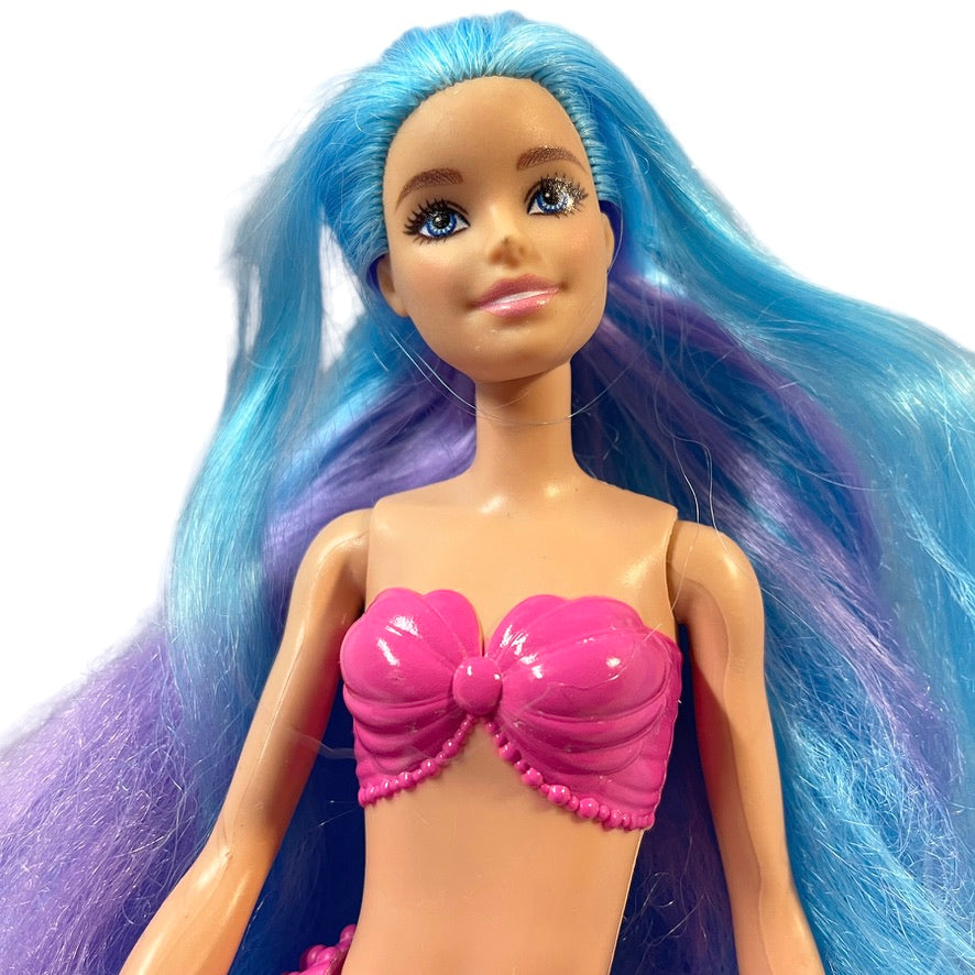 Barbie Princess Mermaid Doll, Blue & Lavender Hair, Shimmery Side & Tail Fins, EXQUISITE!