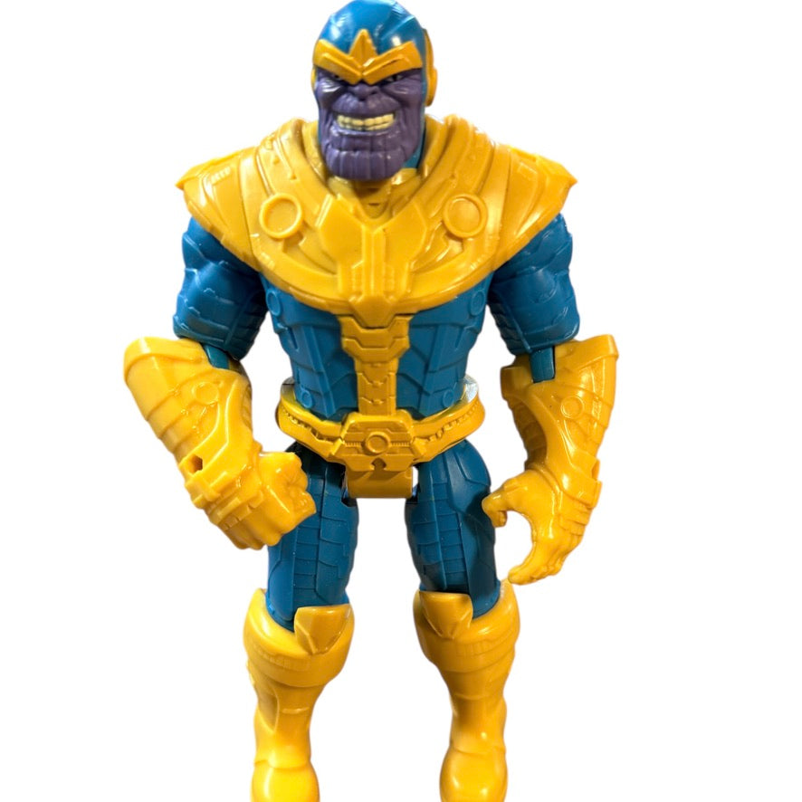 Marvel Avengers Thanos Action Figure from Mech Strike Monster Heroes, Turquoise & Yellow