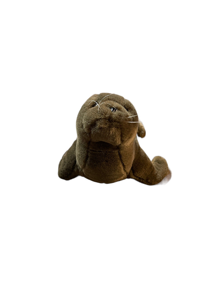 K & M International Realistic Sleek Brown/Grey Stuffed Otter Toy from 1999 in GUC