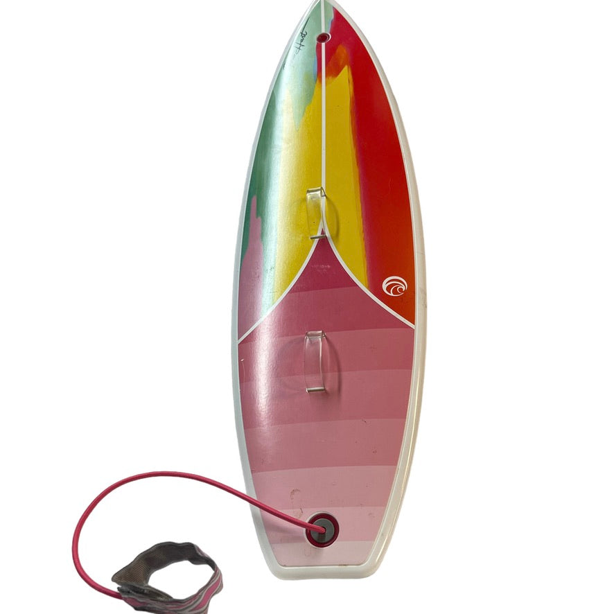 Tina Hart 18" American Girl Surfboard with Leash, Retired in Great Preowned Condition