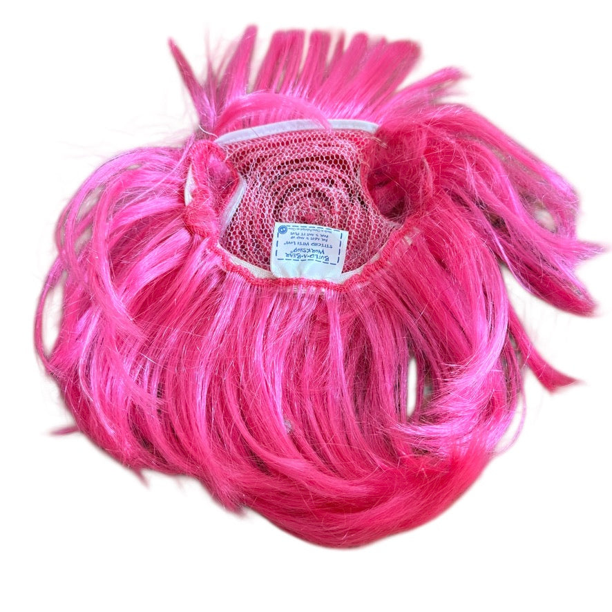 Build-A-Bear Hot Pink Short Wig/Hairpiece