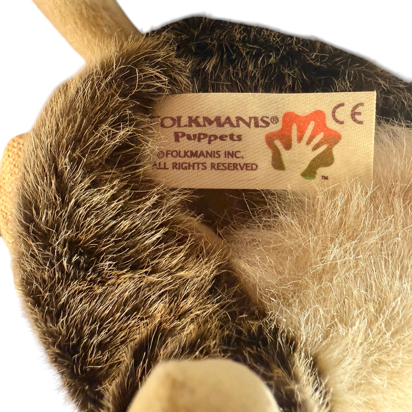 Realistic Folkmanis Pack Rat Hand Puppet with Burlap Sac and Huge Ears & Eyes! So Cute!