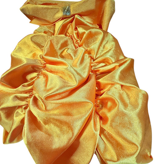Yellow Silky Flounced 'Belle' Like Halloween Costume Dress by Rubies Costume Co. Size S