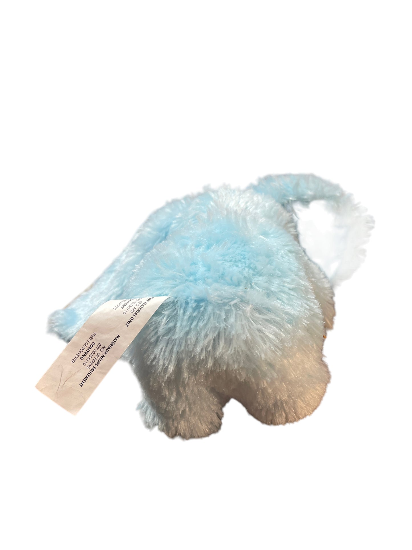 Fuzzy 6.5" Blue Bunny with Pink Nose & Blue Easter Egg in GUC