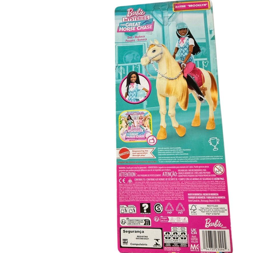 Barbie Brooklyn Doll from the Great Horse Chase Netflix Mysteries, Preowned in Unopened Box