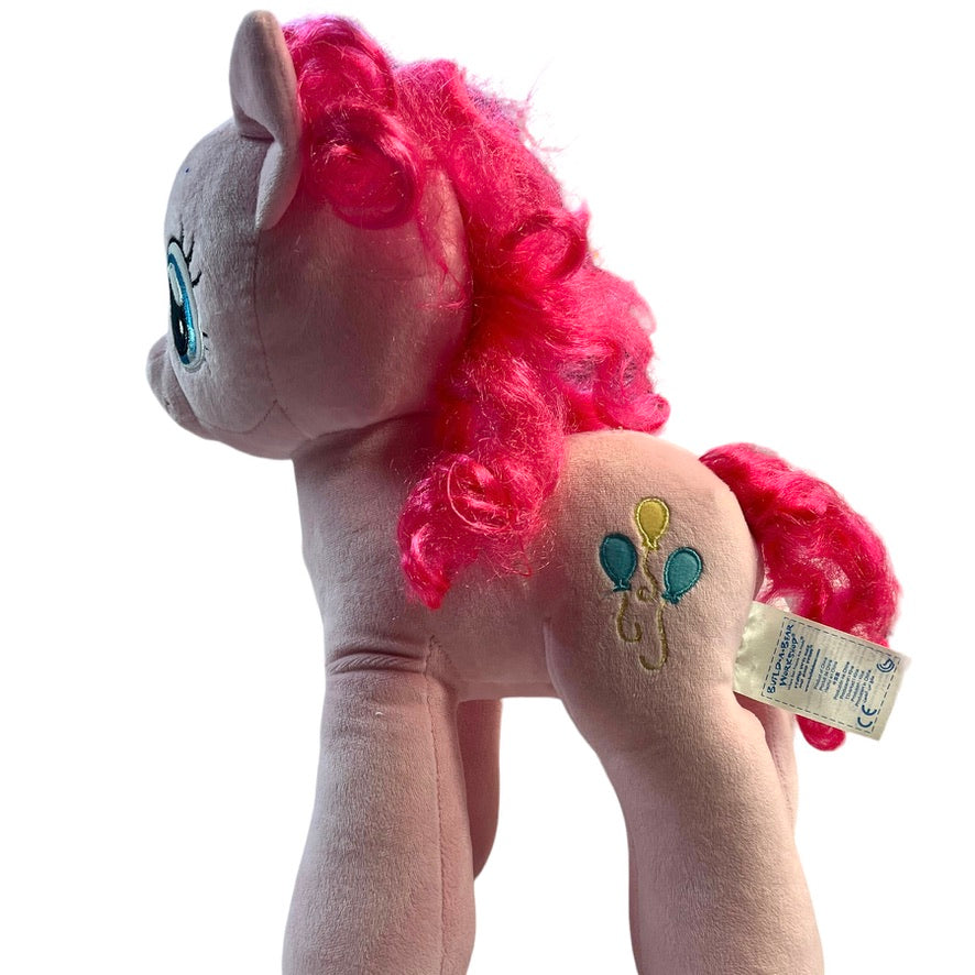 Pink Build-A-Bear My Little Pony Pinkie Pie Stuffed Animal Plush 15" Balloons, Pink Curly Hair