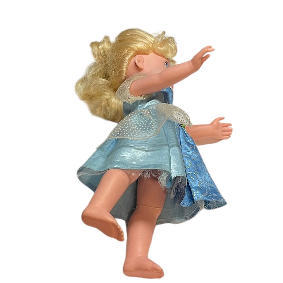 Disney, Jakks Pacific Cinderella 14" Princess Toddler Doll in Original Sparkly Blue Dress, So Pretty!