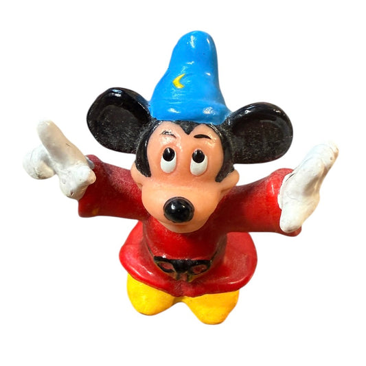 Mickey Mouse 'The Sorcerer's  Apprentice' Action Figure  From the 1940's Movie, 'Fantasia' EUC