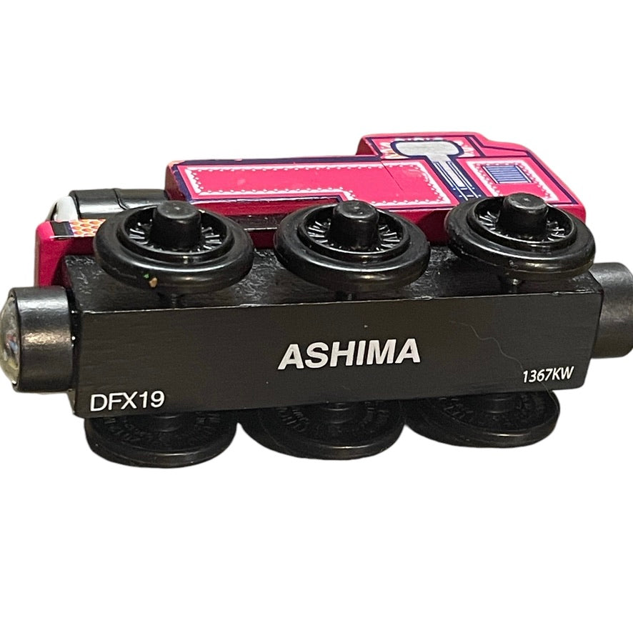 Ashima, Thomas & Friends Pretty Pink Wooden Railway Train Engine in  EUC