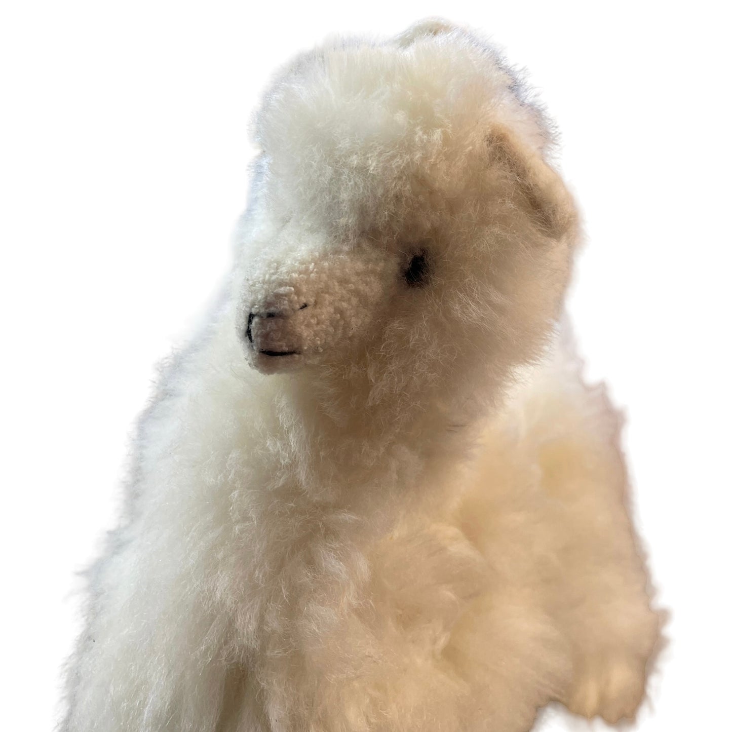 Incredibly Soft 11" Realistic Alpaca Stuffed Animal Toy with Posable Legs in EUC