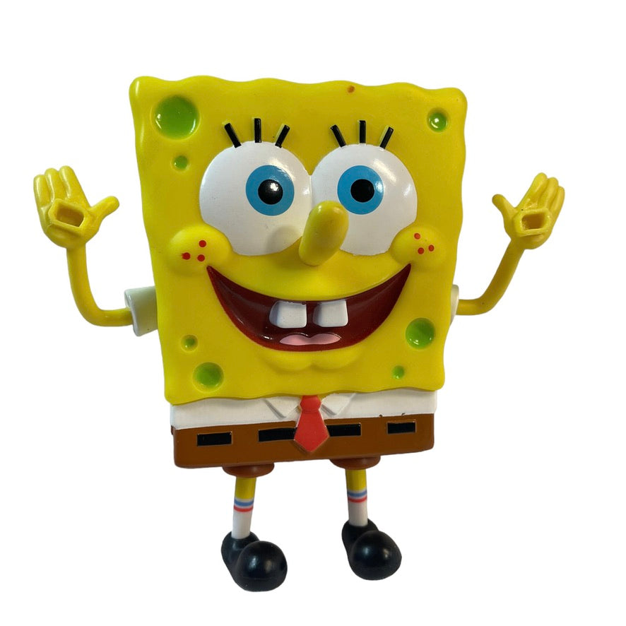 6" SpongeBob Plastic Toy Figurine, Collectible Nickelodeon in GUC