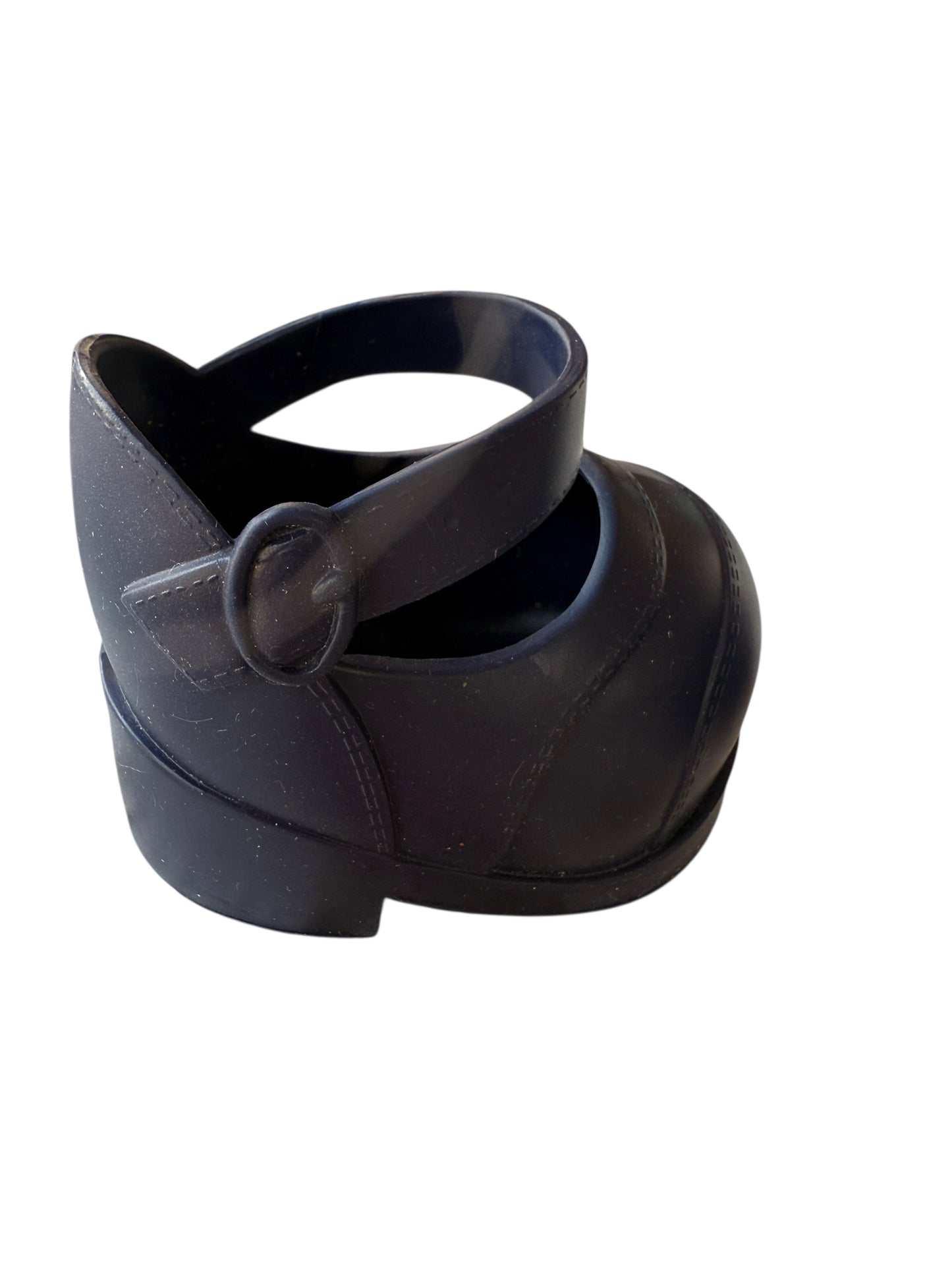 Cabbage Patch Kids Vintage Navy Faux Buckle Shoes in GUC, Some Paint Loss Inside Left Shoe