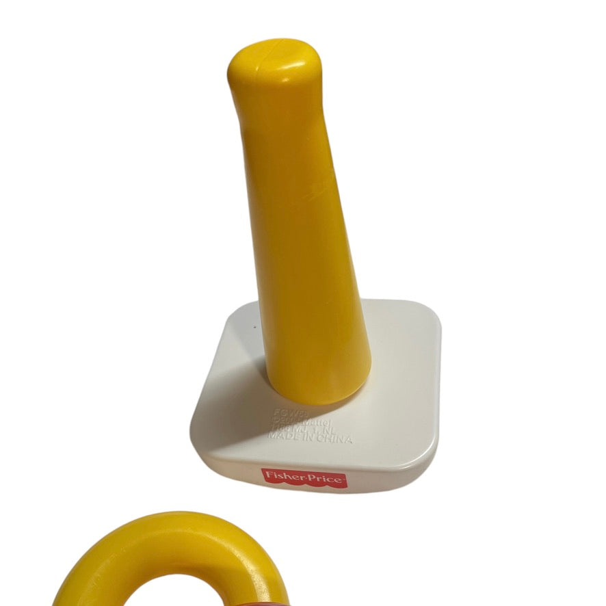 Fisher-Price Classic Rock-A Stack Toy Encourages Eye Hand Coordination & Colour Identification