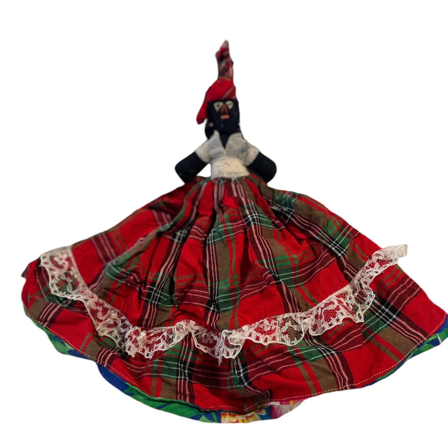 Topsy-Turvey Upside Down African Tribal Doll with Flowing Skirts & Traditional Headdresses