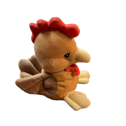 Precious Moments Tender Tails Plush Rooster/Chicken, Bean Botton Stuffed Animal Toy in FUC