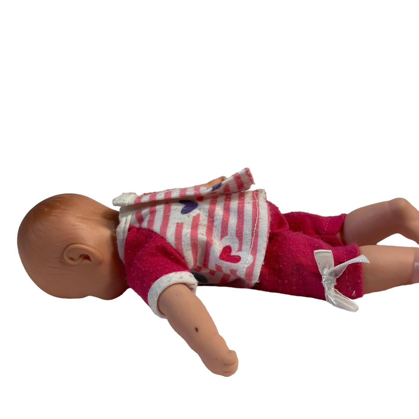 Target's Teeny Tiny Vinyl Soft Bodied Brown Eyed Bald Baby Doll