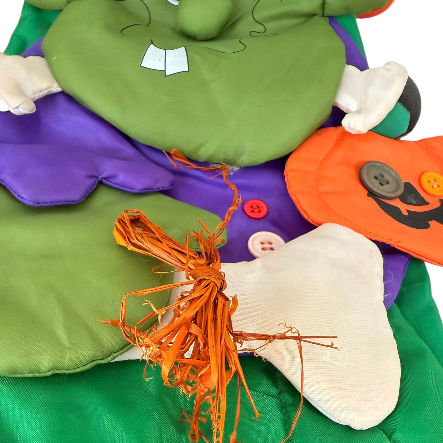 Frankenstein Nylon Decorative Windsock Whimsical Halloween Decoration by Dandee, Preowned