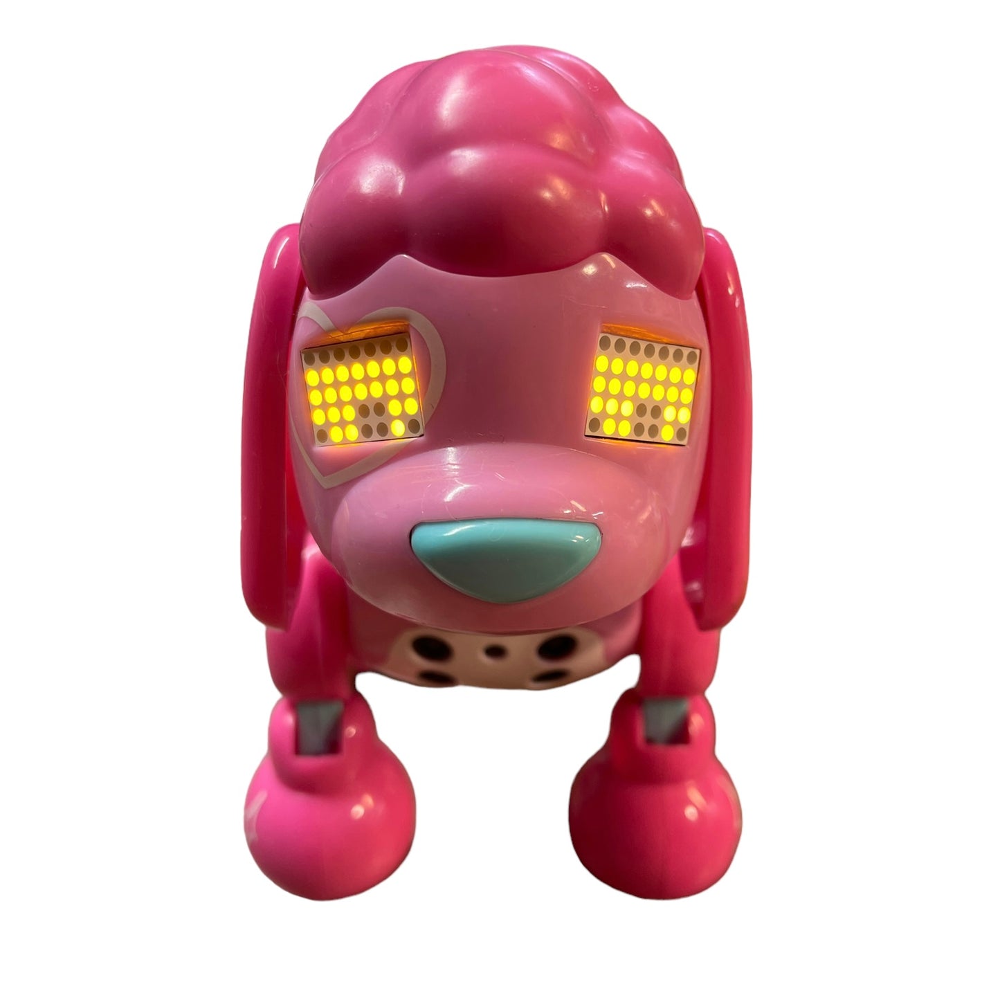 Zoomer Zuppies Pink Poodle Interactive Robot Toy, Sniffs, Barks. Whimpers  & Growls Eyes Light Display