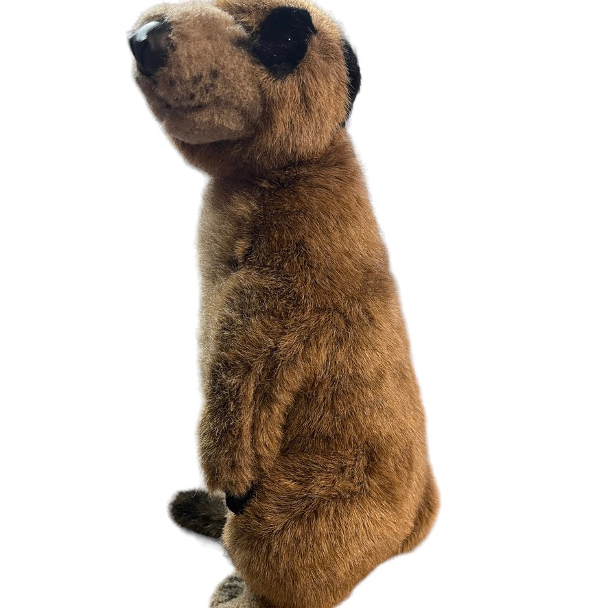 Realistic Fiesta 14" Sitting Meerkat with Black Ears, Paw and Feet in EUC