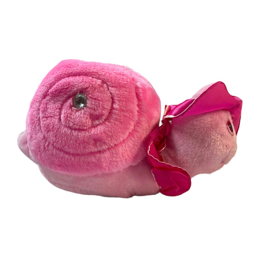 Tonka 1985 Keypers Pink Plush  Soft Snail with Hidden Pouch HTF