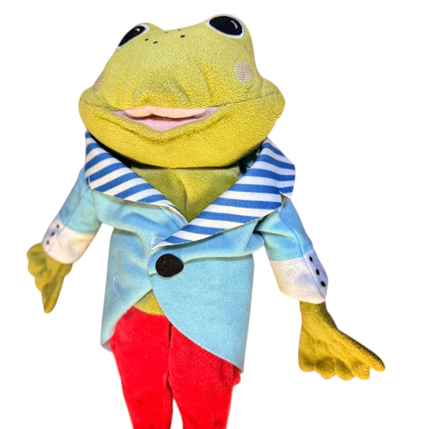 Ikea TOSIG Frog Prince 15" Plush Toy, Discontinued, in Excellent Preowned Condition