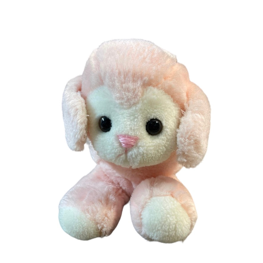 Vintage Gund Pink Lamb Plush Baby Toy Stuffed Animal Soft 1983 EUC