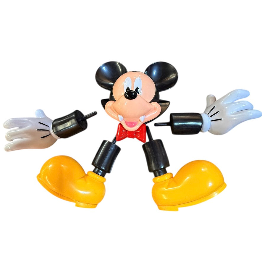 Preowned Disney Vampire Mickey Mouse Jack-o-Lantern Pumpkin Push-In Decoration 5 Pieces